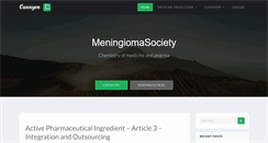 Desktop Screenshot of meningiomasociety.org